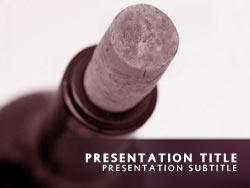 Wine Bottle Title Master slide design