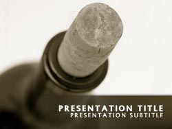 Wine Bottle Title Master slide design