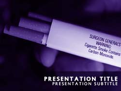 Smoking Cigarettes Title Master slide design