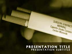 Smoking Cigarettes Title Master slide design