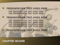 Physical Exercise Slide Master slide design