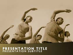 Physical Exercise Title Master slide design