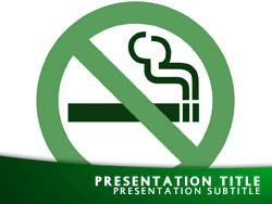 Stop Smoking Title Master slide design