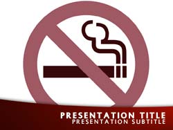 Stop Smoking Title Master slide design