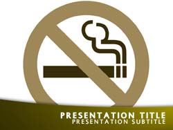 Stop Smoking Title Master slide design