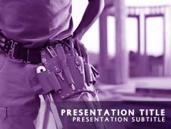 Construction Worker Title Master slide design