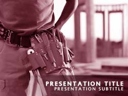 Construction Worker Title Master slide design