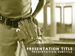 Construction Worker Title Master slide design