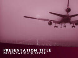 Commercial Airline Plane Title Master slide design