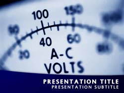 Electrical Volt Meter Title Master slide design