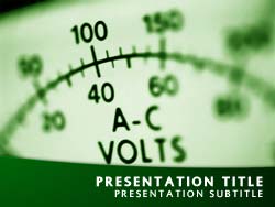 Electrical Volt Meter Title Master slide design