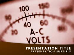 Electrical Volt Meter Title Master slide design