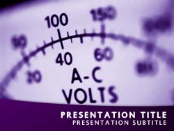 Electrical Volt Meter Title Master slide design
