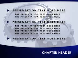 Gears Slide Master slide design