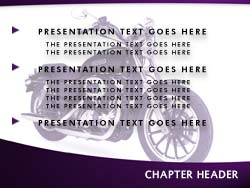 Royalty Free Harley Davidson PowerPoint Template in Purple