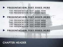 Offshore Oil Slide Master slide design