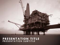 Offshore Oil Title Master slide design