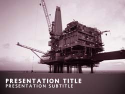 Offshore Oil Title Master slide design