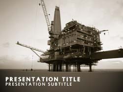 Offshore Oil Title Master slide design