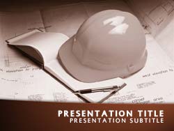 Construction Title Master slide design