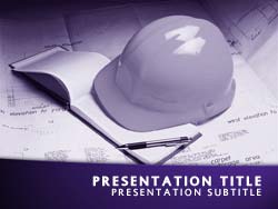 Construction Title Master slide design