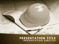 Construction Title Master slide design