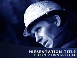 Engineer & Hard Hat Title Master slide design