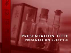 Chinese Herbal Medicine Title Master slide design