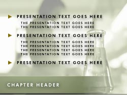 Laboratory Research Slide Master slide design
