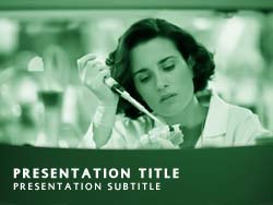 Scientist In the Lab Title Master slide design