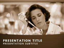 Scientist In the Lab Title Master slide design