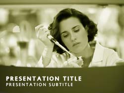 Scientist In the Lab Title Master slide design