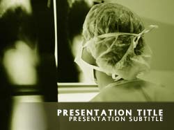 Doctor Examining X-Rays Title Master slide design