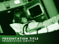 Ambulance Patient Title Master slide design
