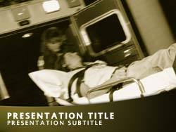 Ambulance Patient Title Master slide design