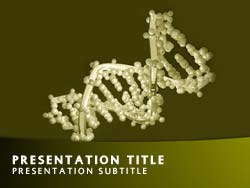 DNA Double Helix Title Master slide design