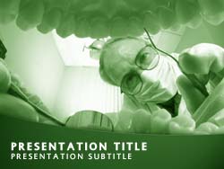 Dentist Examining Teeth Title Master slide design