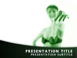 Safe Sex Condom Title Master slide design