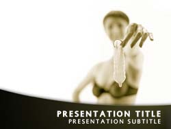 Safe Sex Condom Title Master slide design