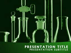 Royalty Free Chemistry PowerPoint Template in Green