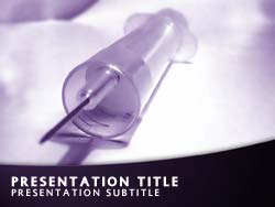 Syringe Needle Title Master slide design