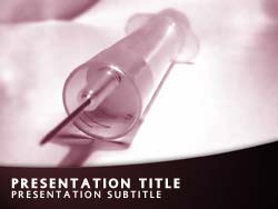 Syringe Needle Title Master slide design