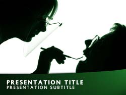 Dental Medicine Title Master slide design
