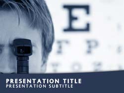 Eye Test Title Master slide design