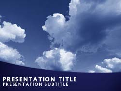 Clouds and Sky Title Master slide design