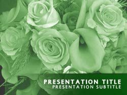 Flowers Title Master slide design