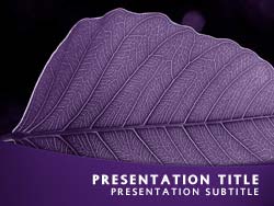 Leaf Title Master slide design