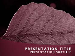 Leaf Title Master slide design