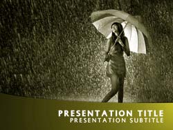 Rain Title Master slide design