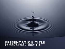 Water Drop Title Master slide design